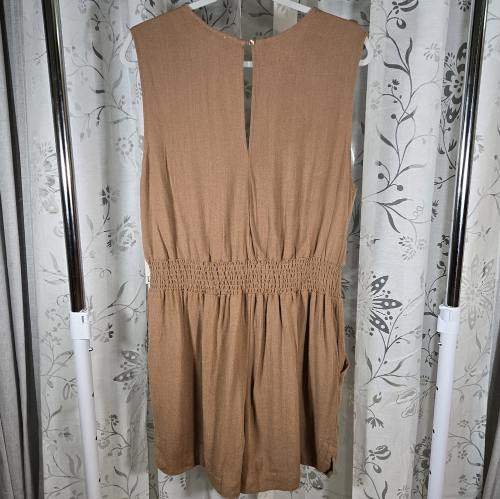 Dex “Miley” Romper Dark Tan, Size Large, New With‎ Tags, Brown Dex Romper Large - Picture 4 of 8